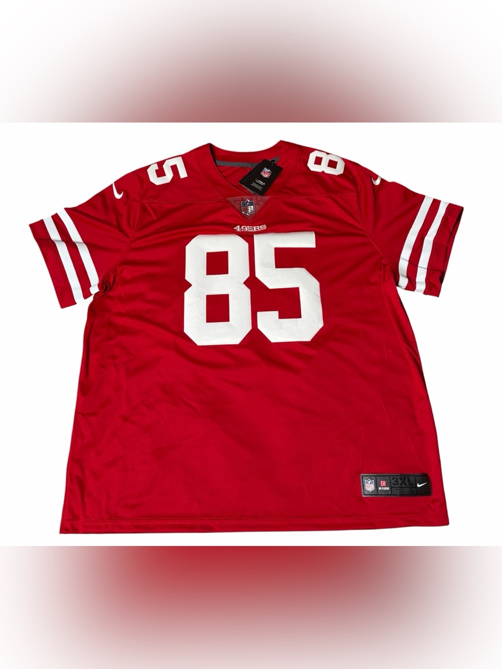 🏈🏟️Nike NFL San Francisco 49ers George Kittle #85 Game Jersey Red Men's 3XL NWT